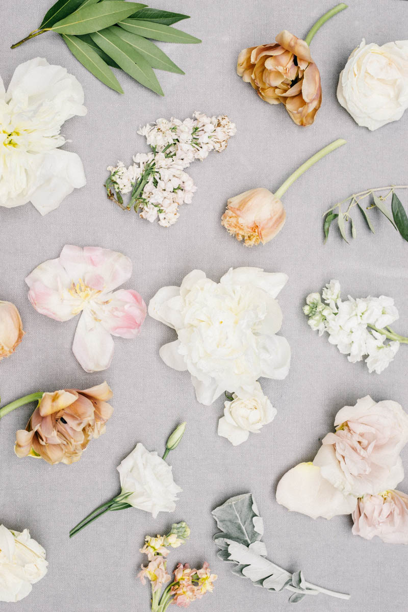 Peony and tulip wedding bouquet preservation